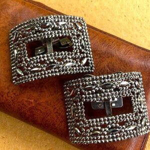 Antique French Cut Steel Buckles